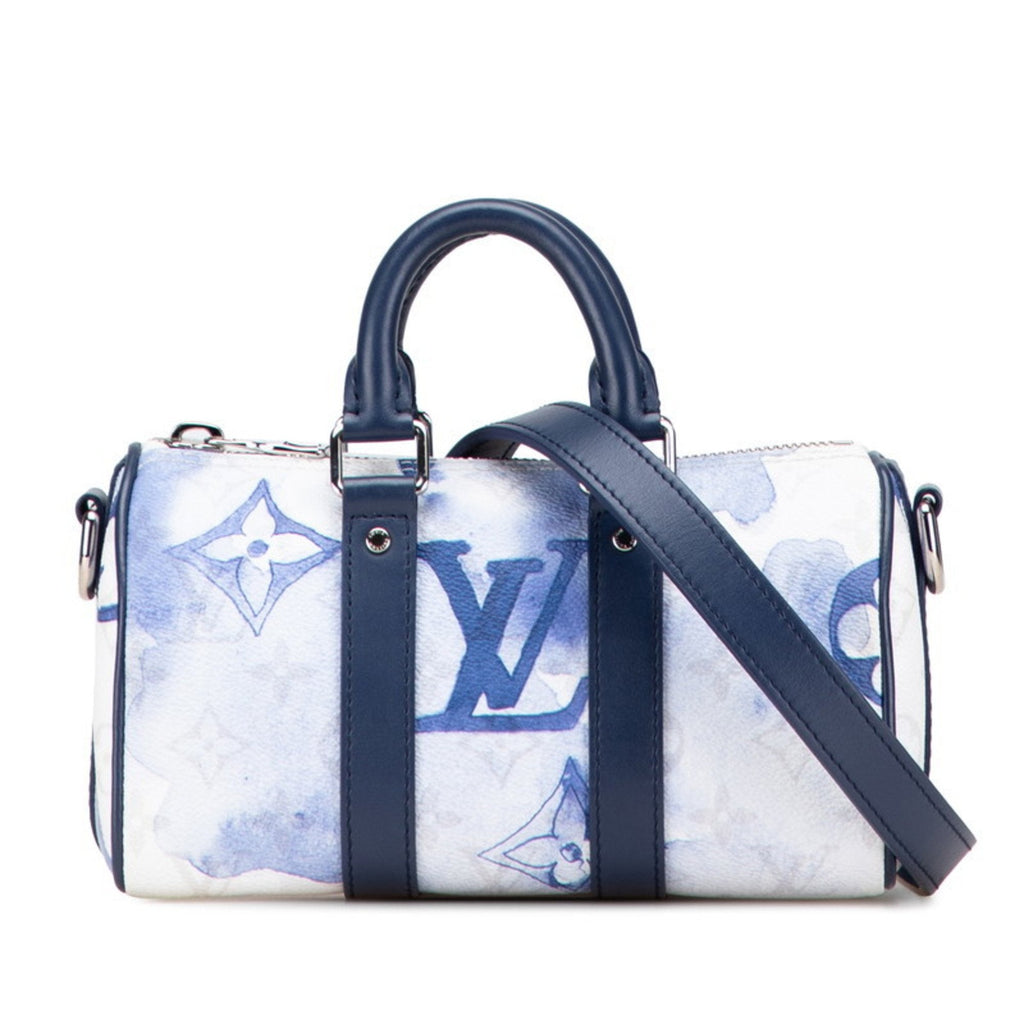 Louis Vuitton Monogram Watercolor Blue White Pvc Leather Handbag Shoulder Bag (Pre-Owned)