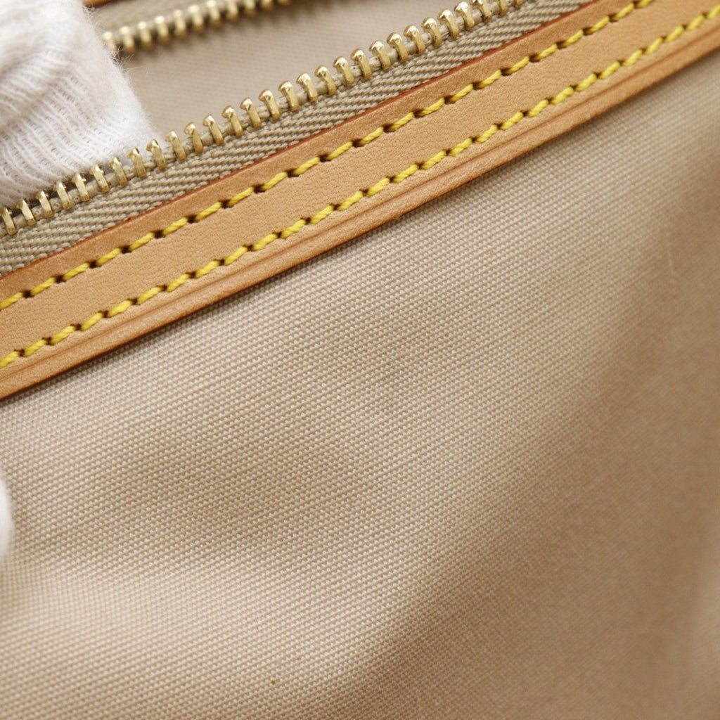 Louis Vuitton Beige Yellow Monogram Vernis Boston Bag Tote Bag (Pre-Owned)