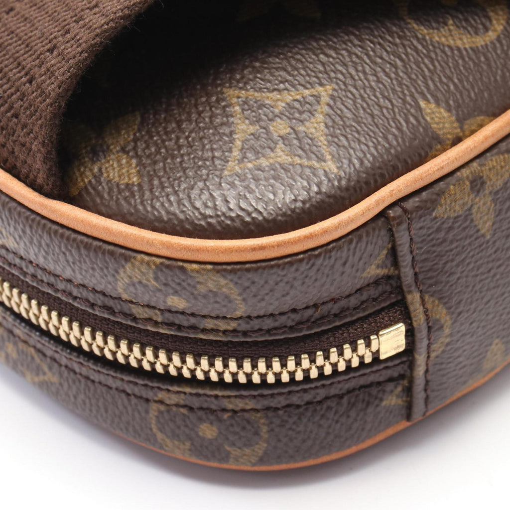 Louis Vuitton Brown Coated Canvas Leather Fanny Pack (Pre-Owned)