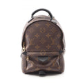 Louis Vuitton Black Brown Coated Canvas Leather Backpack (Pre-Owned)