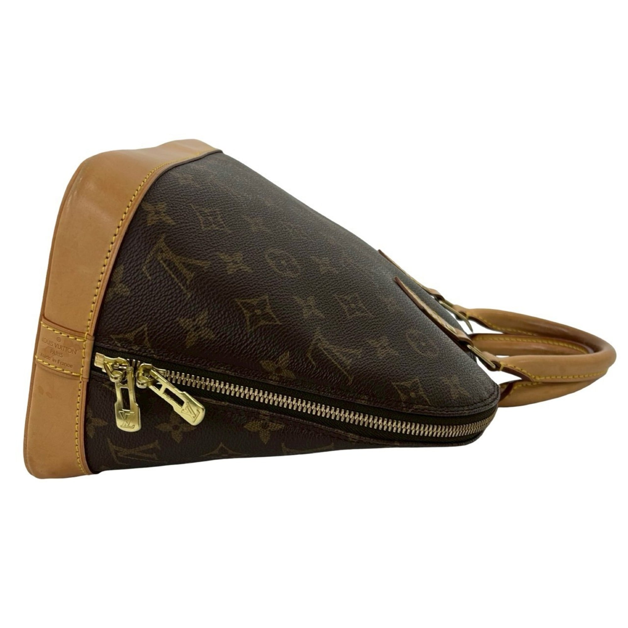 Louis Vuitton Brown Leather Pvc Boston Bag Handbag (Pre-Owned)