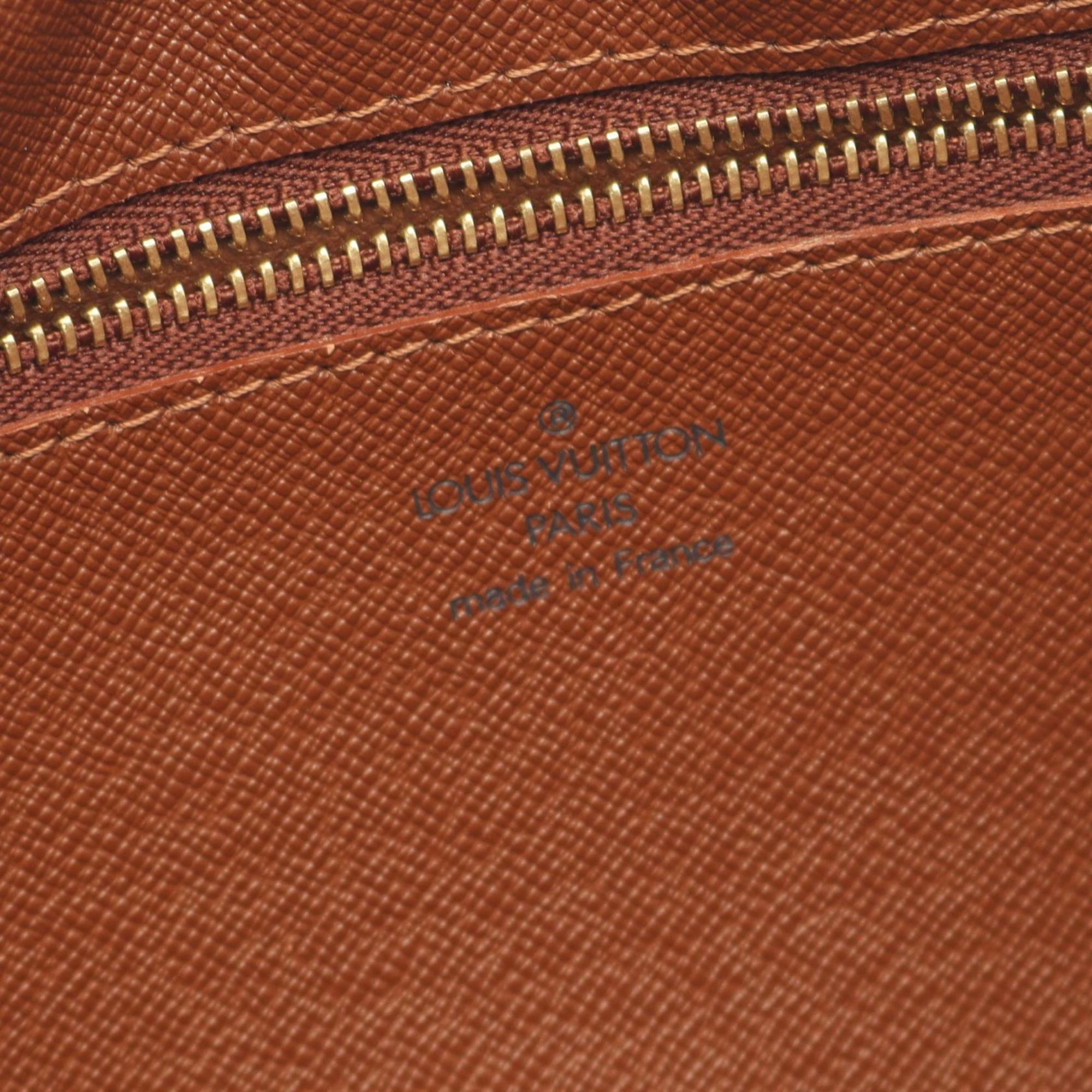 Louis Vuitton Brown Monogram Coated Canvas Leather Shoulder Bag (Pre-Owned)