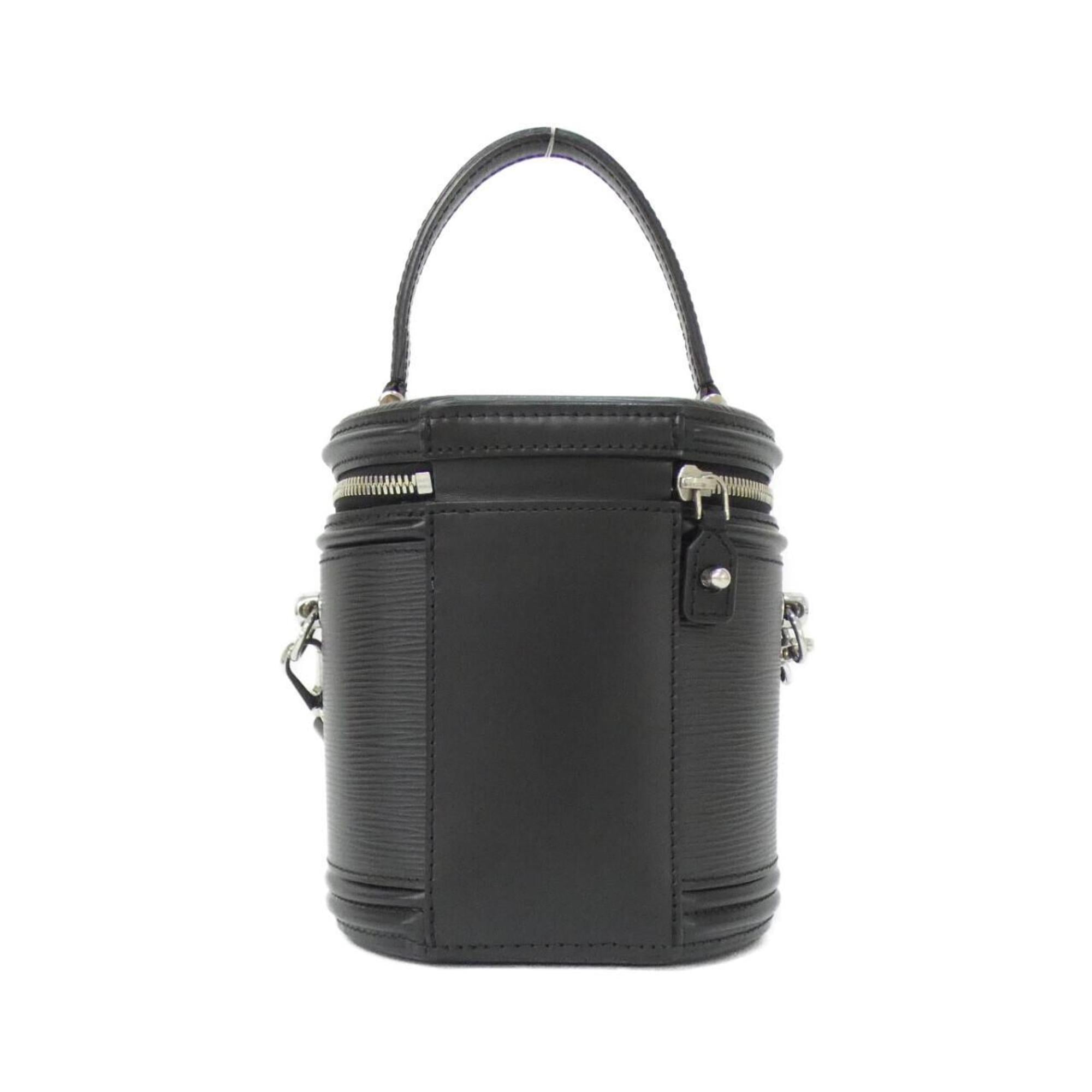 Louis Vuitton Black Leather Handbag (Pre-Owned)