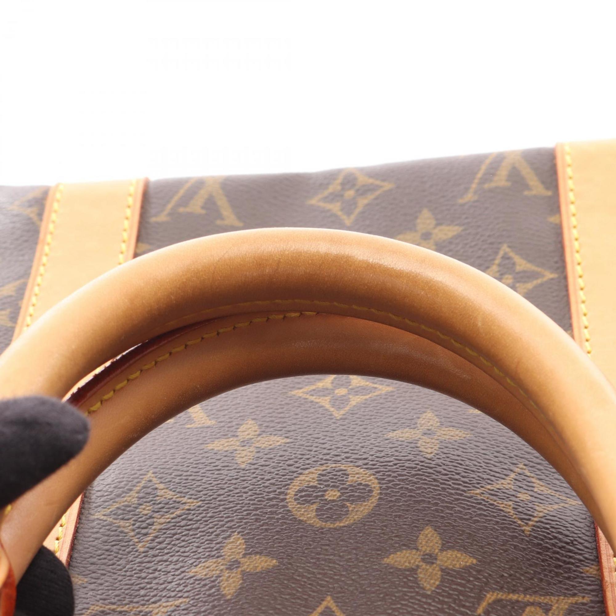 Louis Vuitton Brown Coated Canvas Pvc Monogram Leather Boston Bag (Pre-Owned)