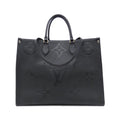 Louis Vuitton Black Leather Handbag (Pre-Owned)