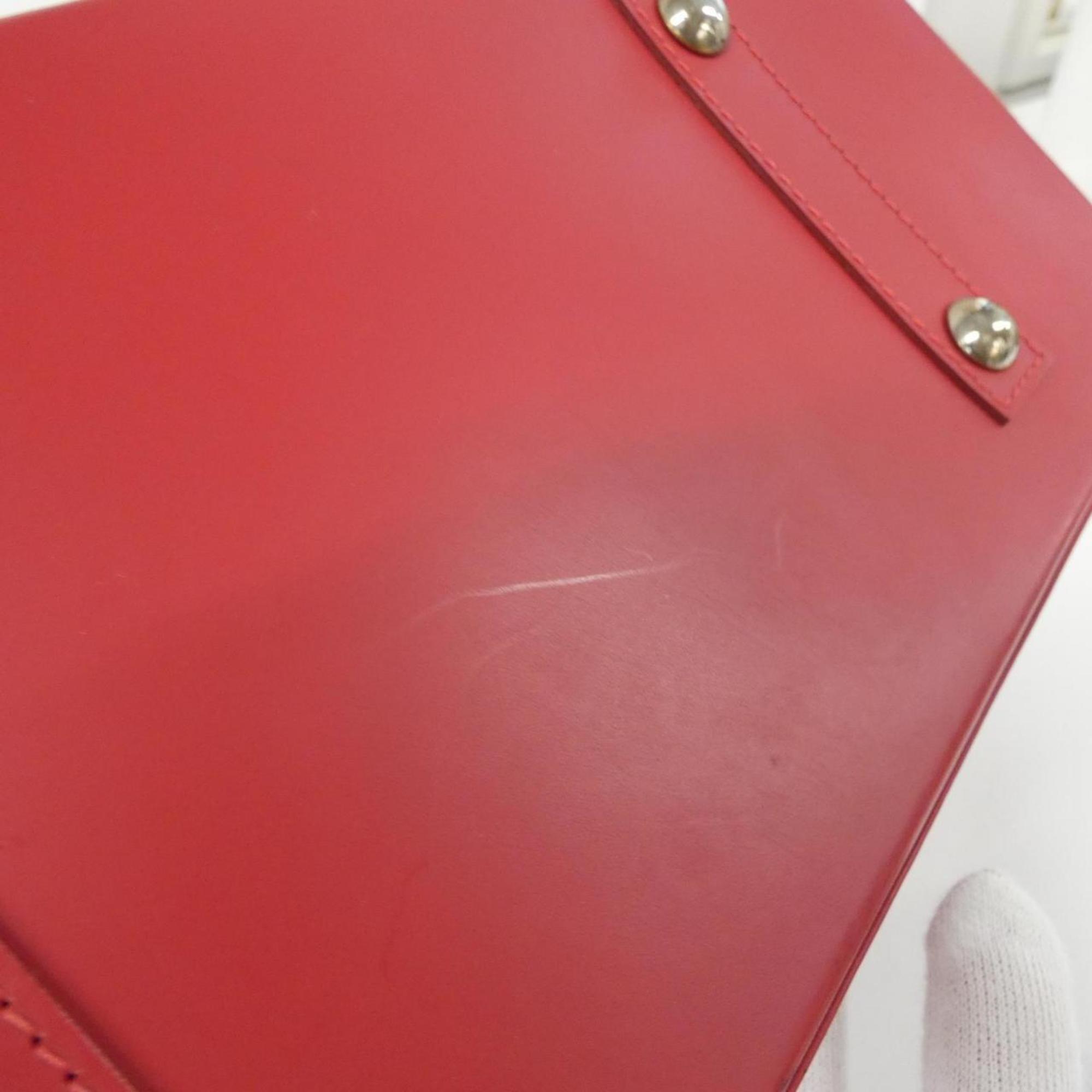 Louis Vuitton Coquelicots Red Color Leather Handbag (Pre-Owned)