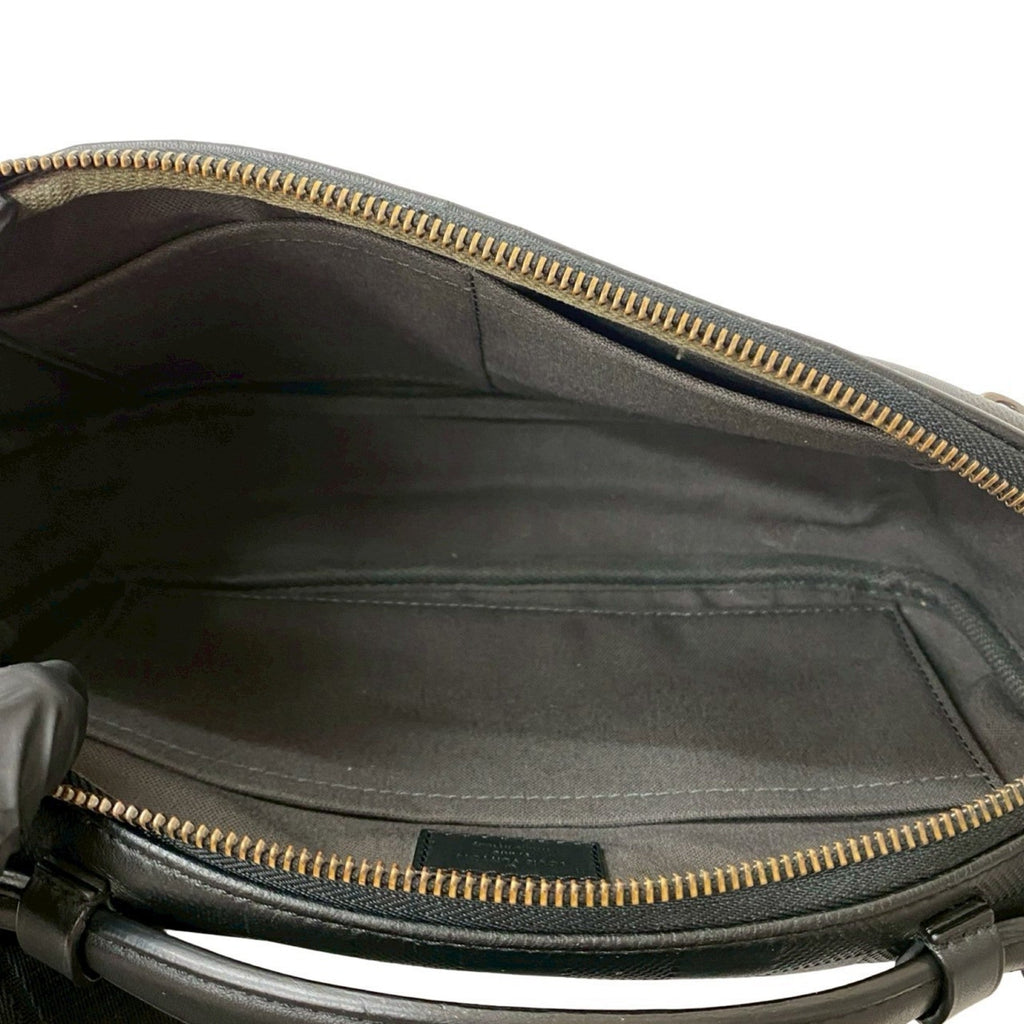 Louis Vuitton Black Leather Handbag Sling Bag (Pre-Owned)
