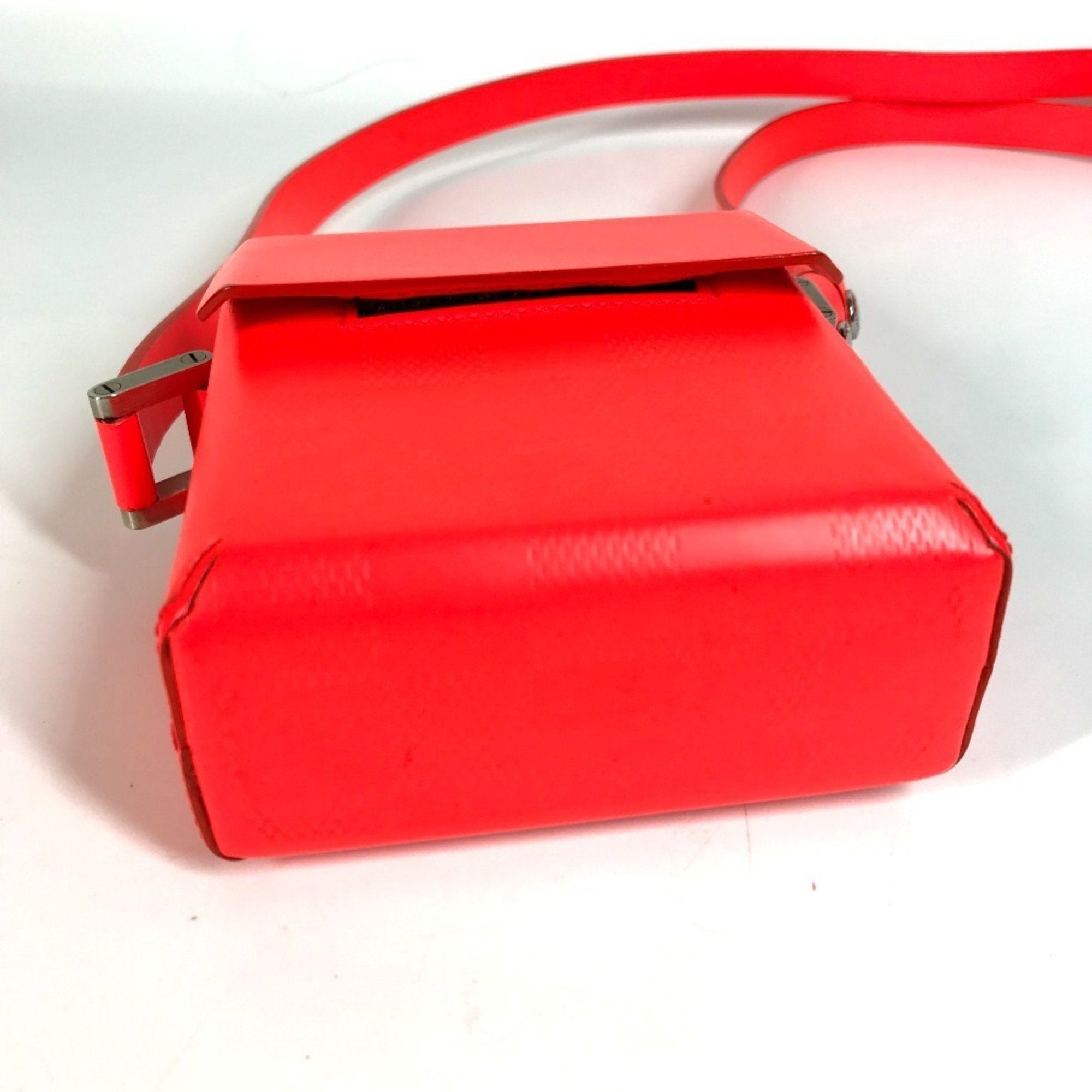 Louis Vuitton Coral Color Red Color Damier Glace Pochette Shoulder Bag (Pre-Owned)