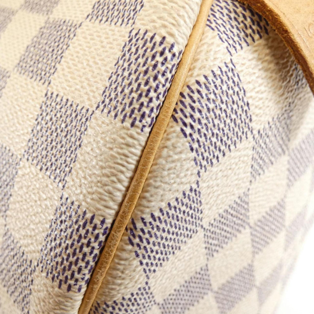 Louis Vuitton Azur Damier Azur Damier Azur Boston Bag Handbag (Pre-Owned)