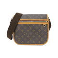 Louis Vuitton Marron Coated Canvas Shoulder Bag (Pre-Owned)