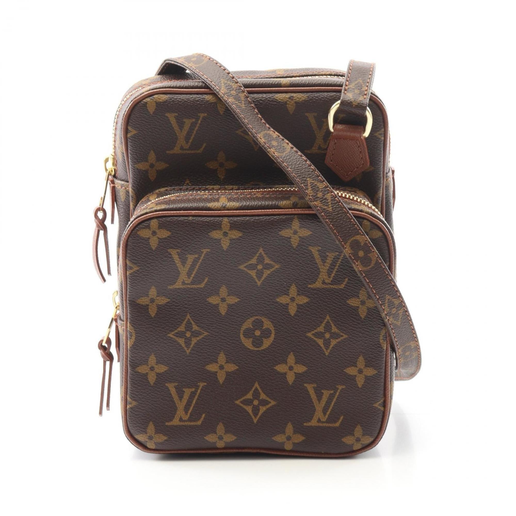 Louis Vuitton Brown Monogram Coated Canvas Shoulder Bag (Pre-Owned)