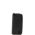 Louis Vuitton Black Noir Leather Long Wallet (Bi-Fold) (Pre-Owned)
