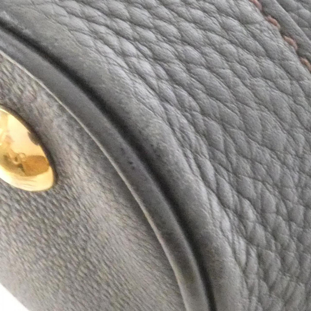 Louis Vuitton Mahina Black Leather Handbag (Pre-Owned)