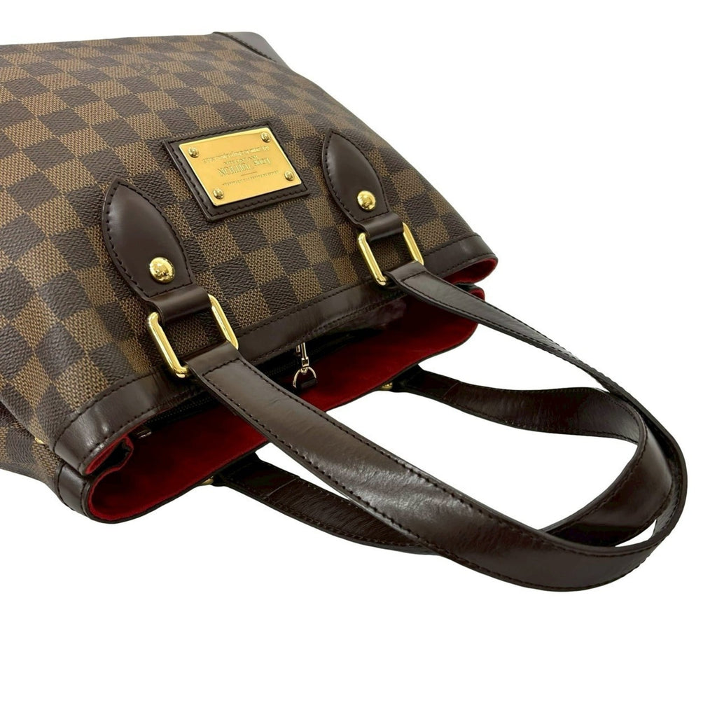 Louis Vuitton Brown Leather Pvc Handbag Tote Bag (Pre-Owned)