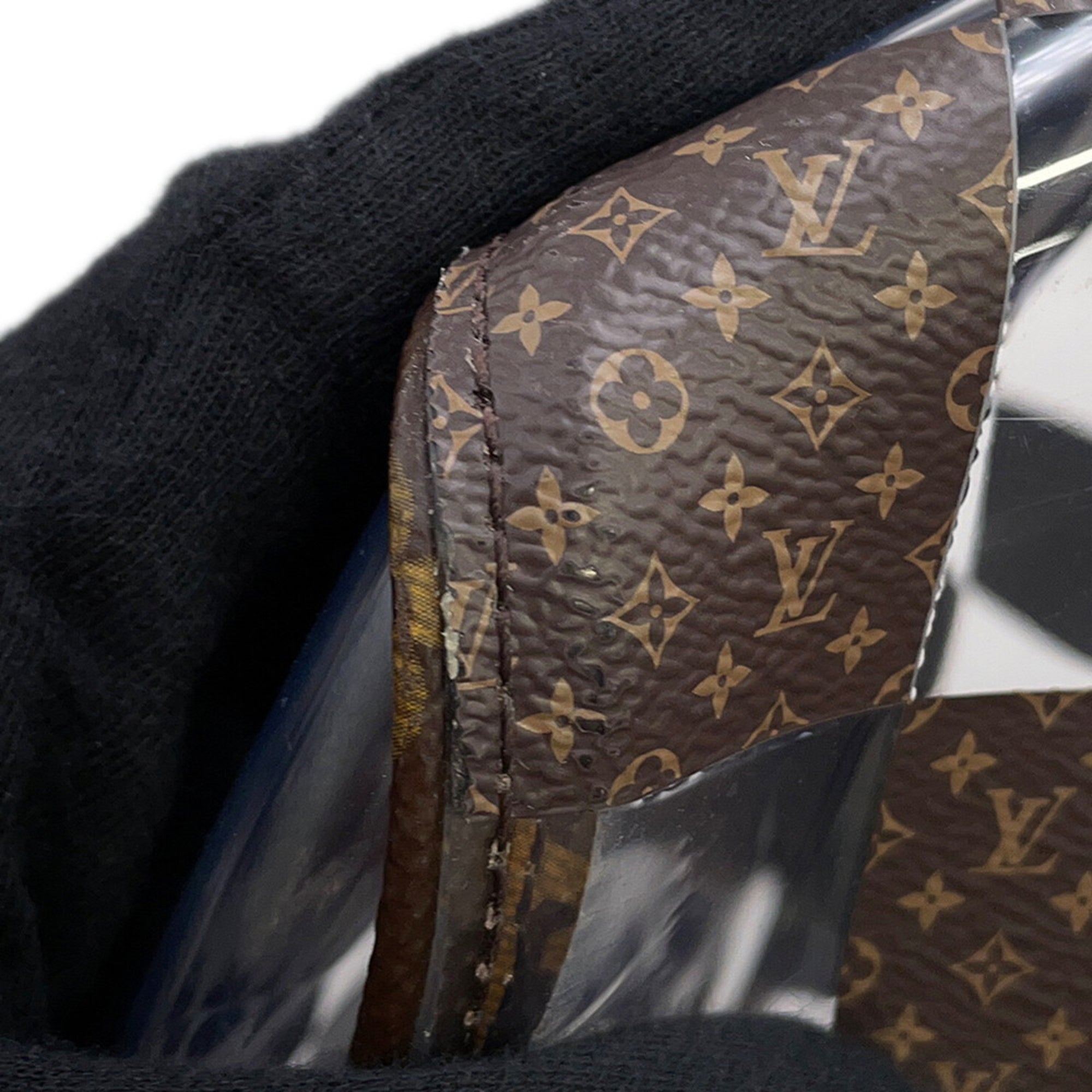 Louis Vuitton Brown Clear Pvc Boston Bag (Pre-Owned)