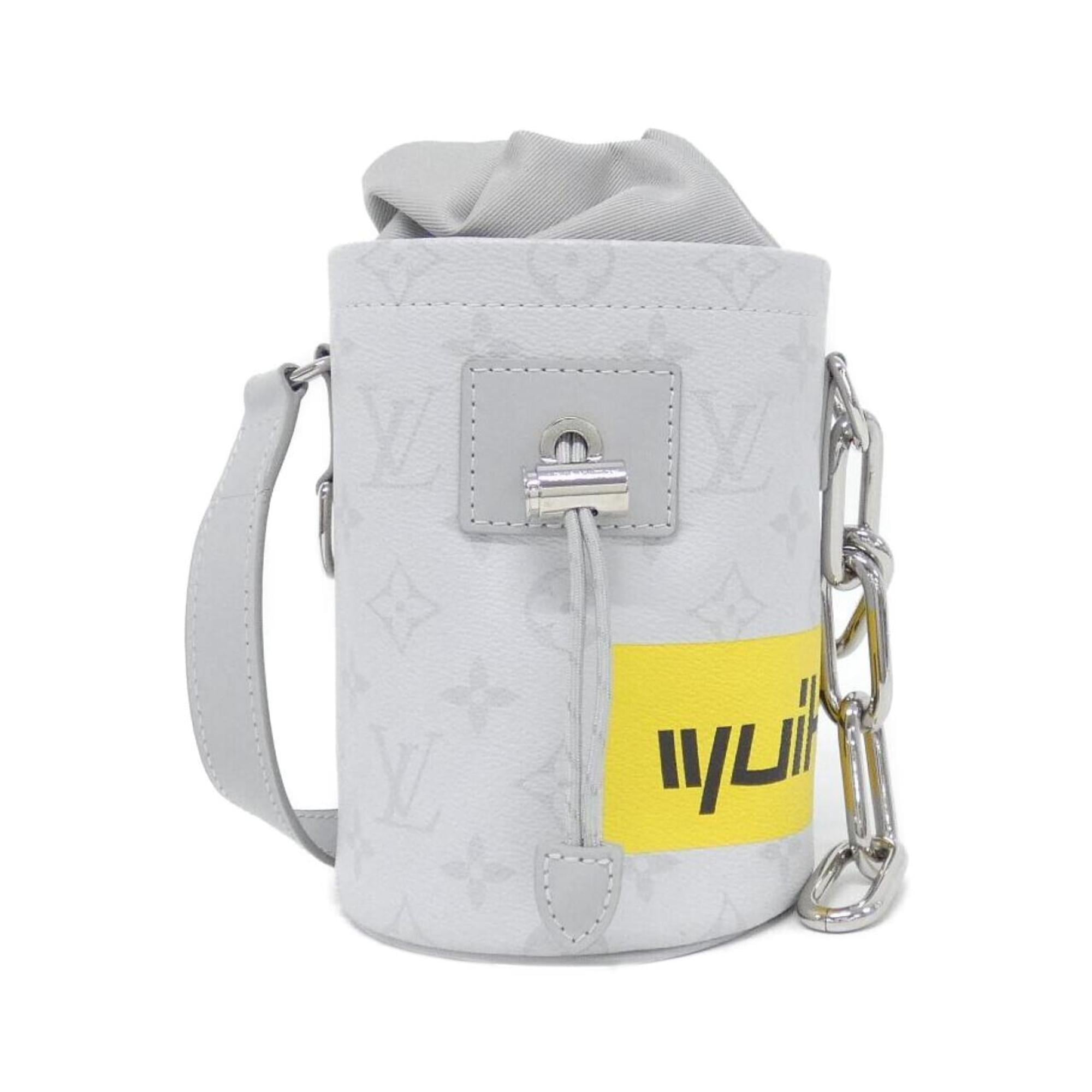 Louis Vuitton Blanc White Coated Canvas Shoulder Bag (Pre-Owned)