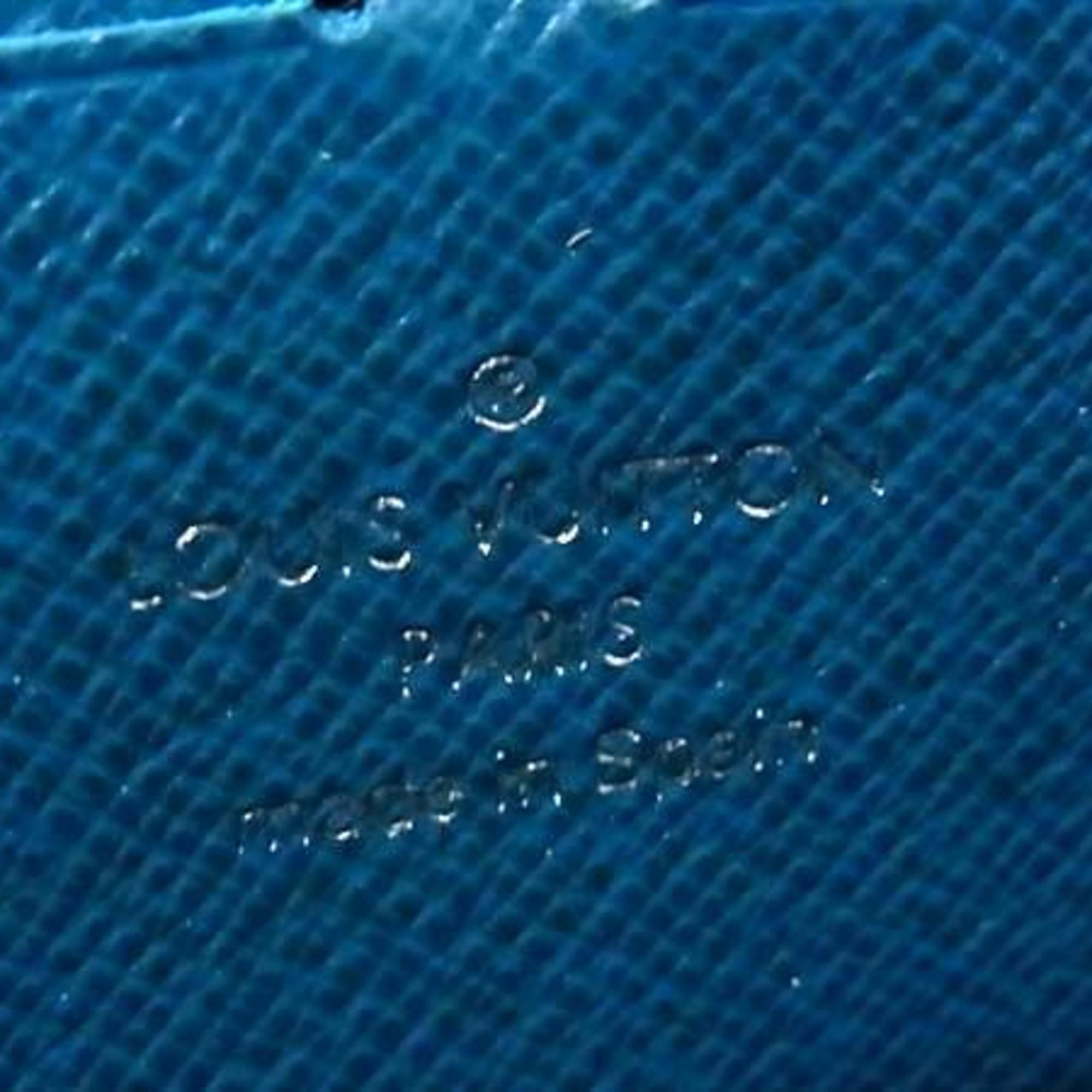 Louis Vuitton Cyan Leather Long Bill Wallet (Bi-Fold) (Pre-Owned)