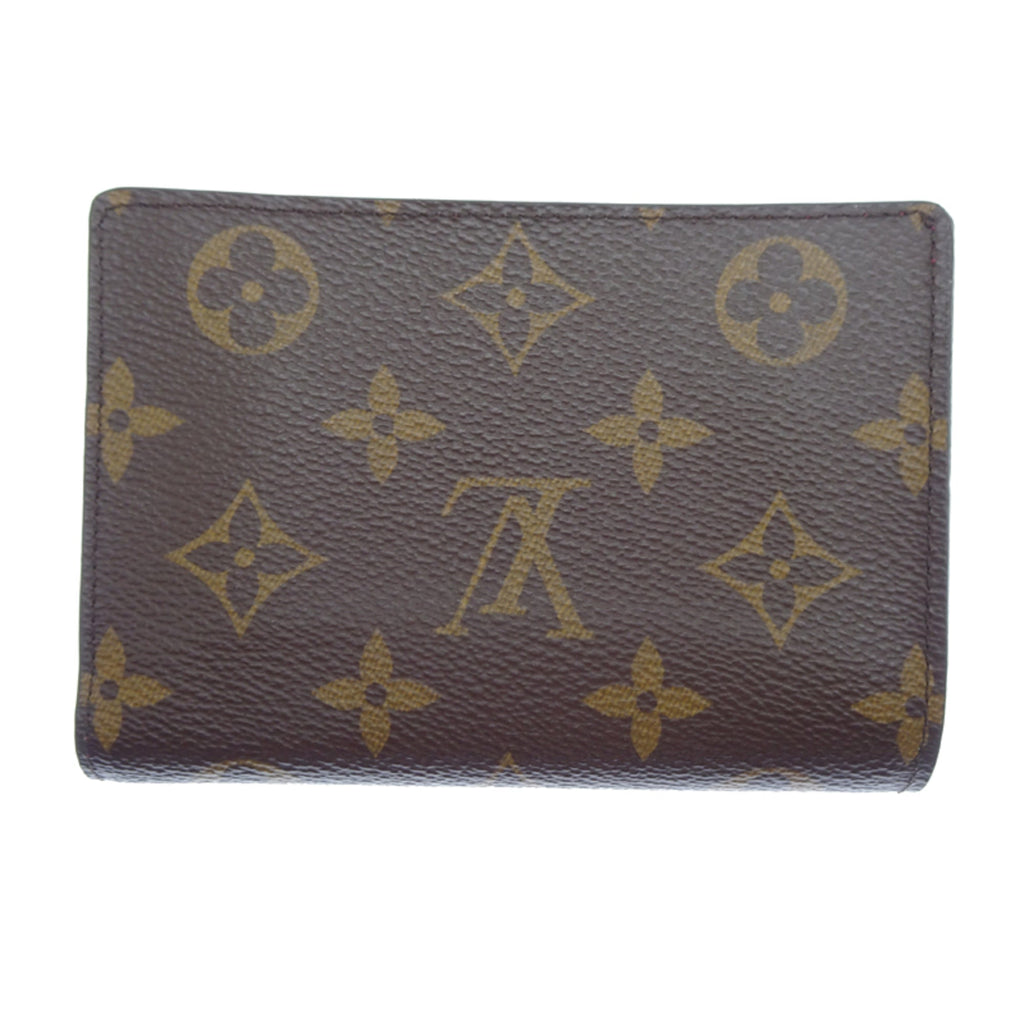 Louis Vuitton Brown Fuchsia Pink Monogram Monogram Leather Wallet (Bi-Fold) (Pre-Owned)