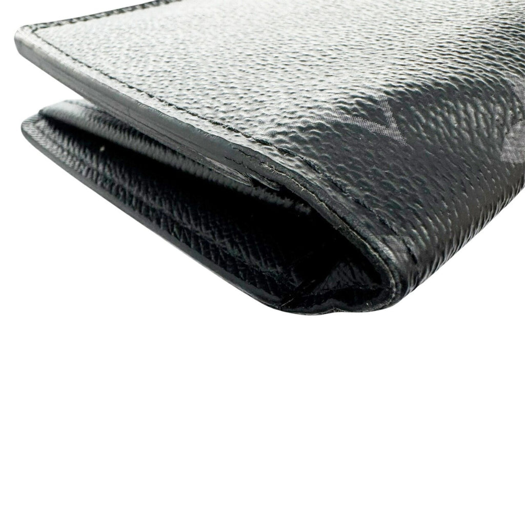 Louis Vuitton Black Monogram Eclipse Noir Monogram Eclipse Long Wallet (Bi-Fold) (Pre-Owned)