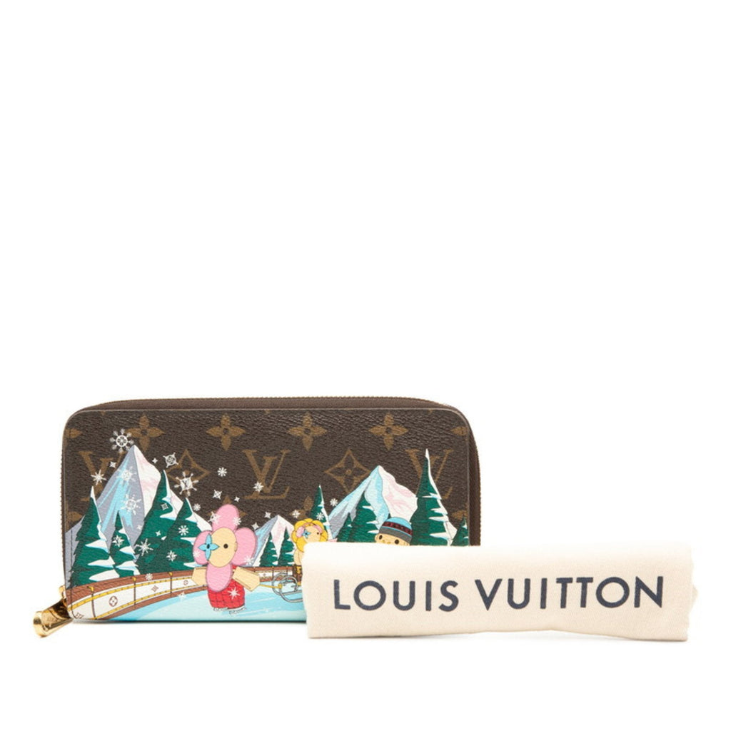 Louis Vuitton Brown Multi-Color Pvc Long Wallet (Bi-Fold) (Pre-Owned)