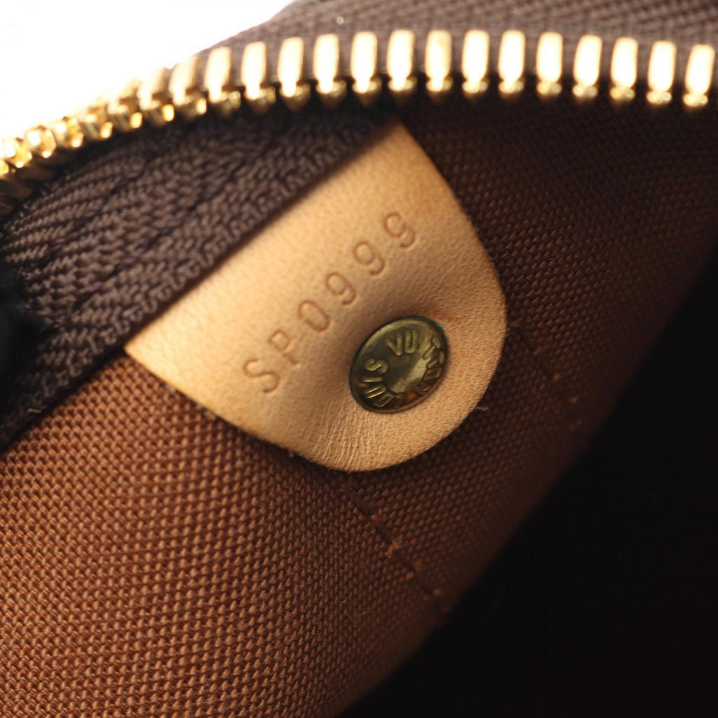 Louis Vuitton Brown Monogram Coated Canvas Leather Boston Bag (Pre-Owned)