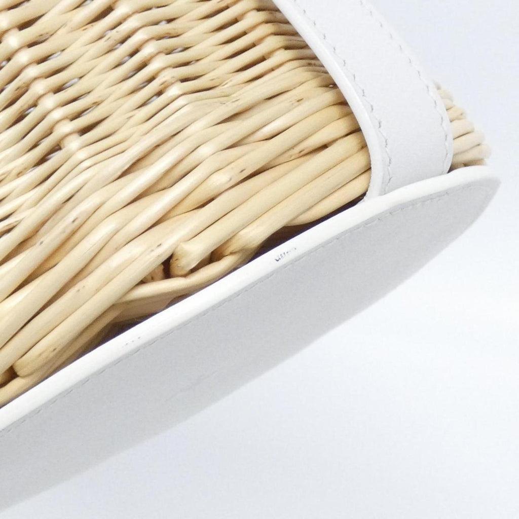 Picnic Farming Bag Wicker and Leather