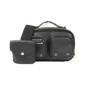 Louis Vuitton Black Leather Shoulder Bag (Pre-Owned)