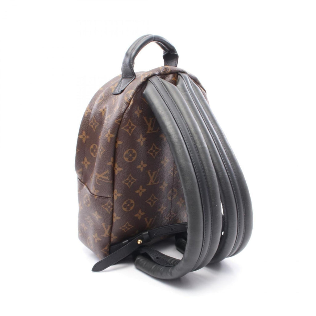 Louis Vuitton Black Brown Pvc Coated Canvas Leather Backpack (Pre-Owned)