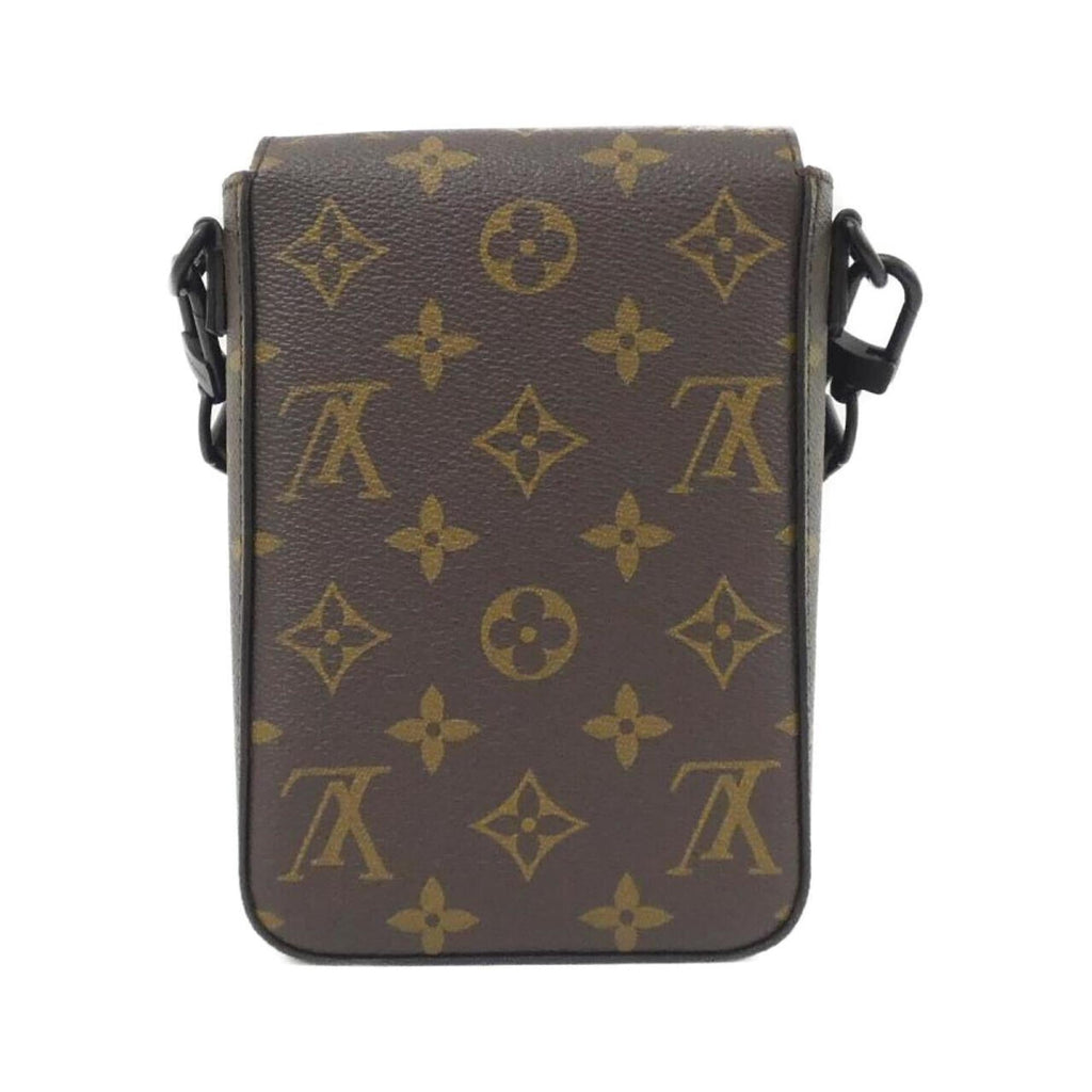 Louis Vuitton Black Marron Monogram Macassar Coated Canvas Shoulder Bag (Pre-Owned)