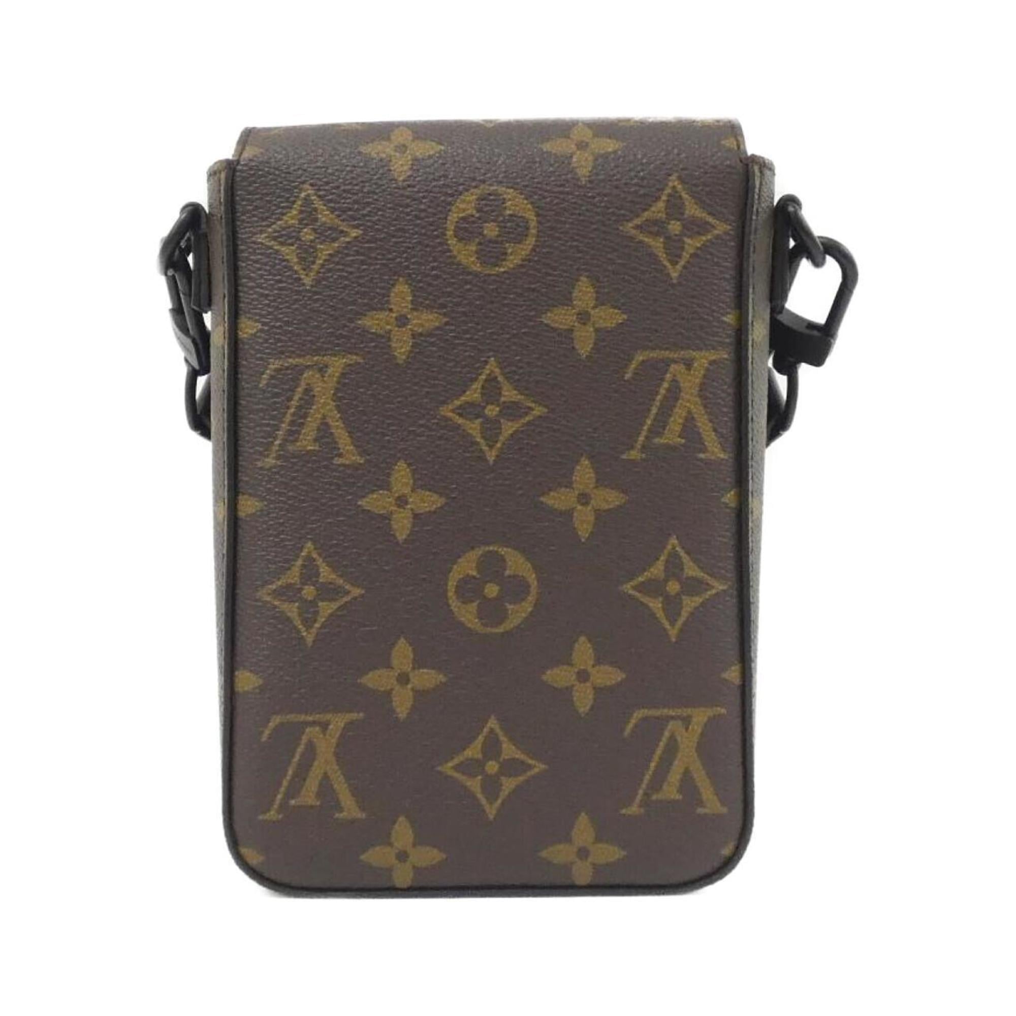Louis Vuitton Black Marron Monogram Macassar Coated Canvas Shoulder Bag (Pre-Owned)