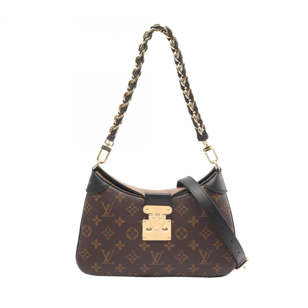 Louis Vuitton Brown Coated Canvas Monogram Reverse Pvc Leather Shoulder Bag (Pre-Owned)