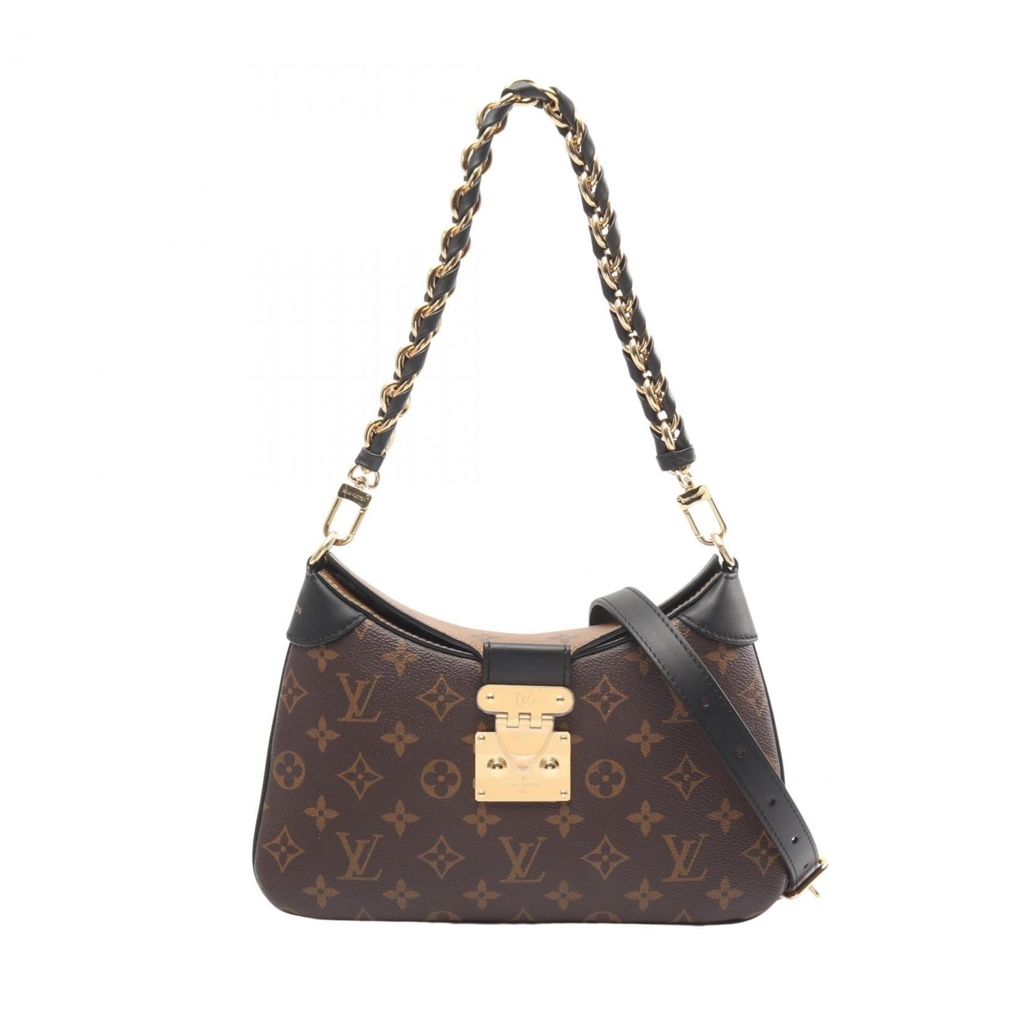 Louis Vuitton Brown Coated Canvas Monogram Reverse Pvc Leather Shoulder Bag (Pre-Owned)