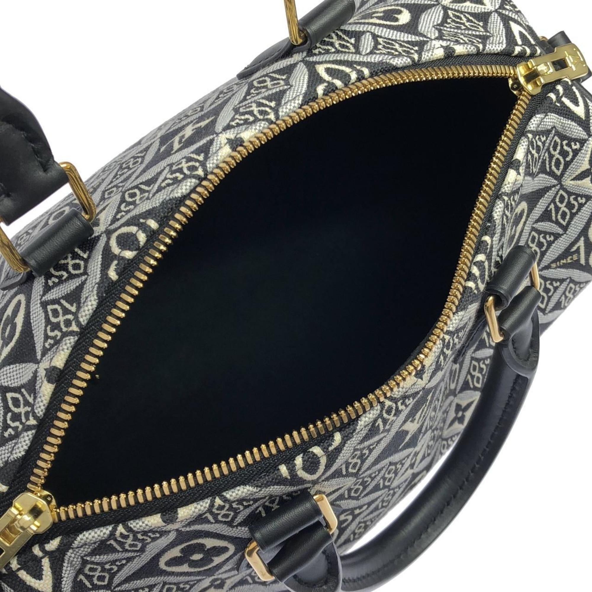 Louis Vuitton Black Jacquard Boston Bag (Pre-Owned)