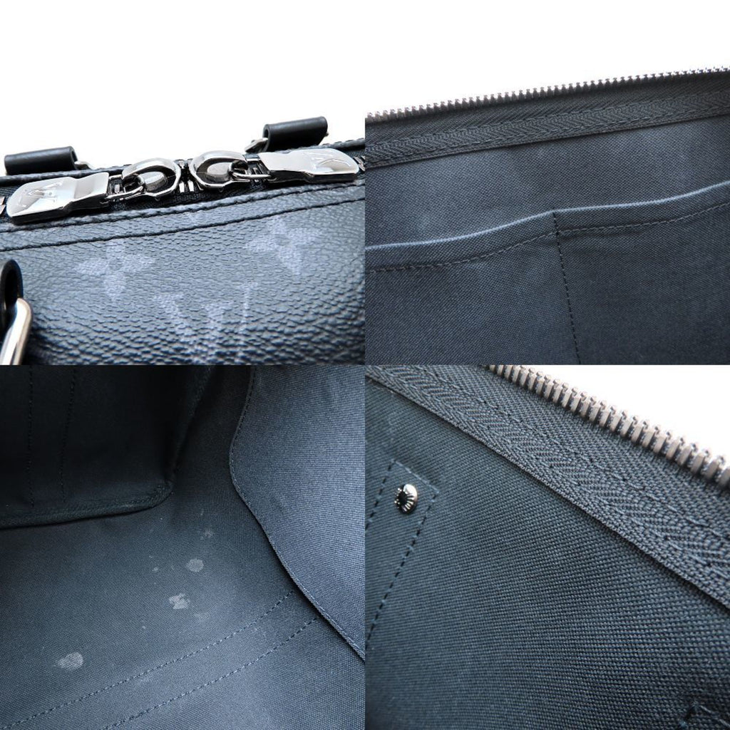 Louis Vuitton Black Monogram Eclipse Monogram Eclipse Boston Bag (Pre-Owned)