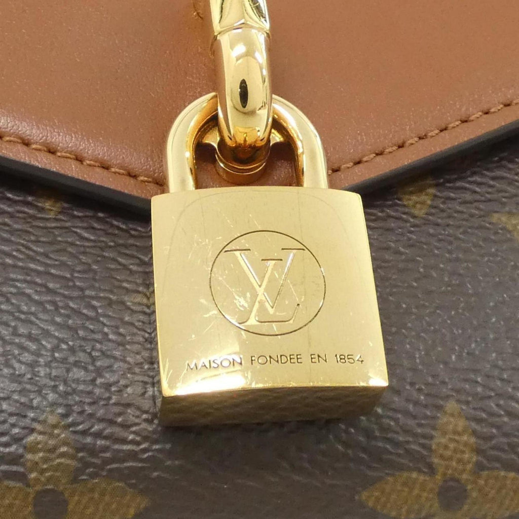 Louis Vuitton Caramel Marron Coated Canvas Leather Shoulder Bag (Pre-Owned)