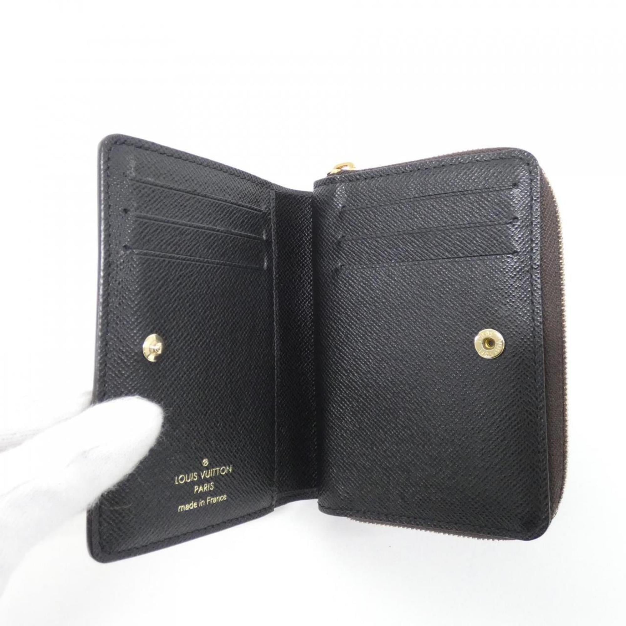 Louis Vuitton Marron Coated Canvas Wallet (Bi-Fold) (Pre-Owned)