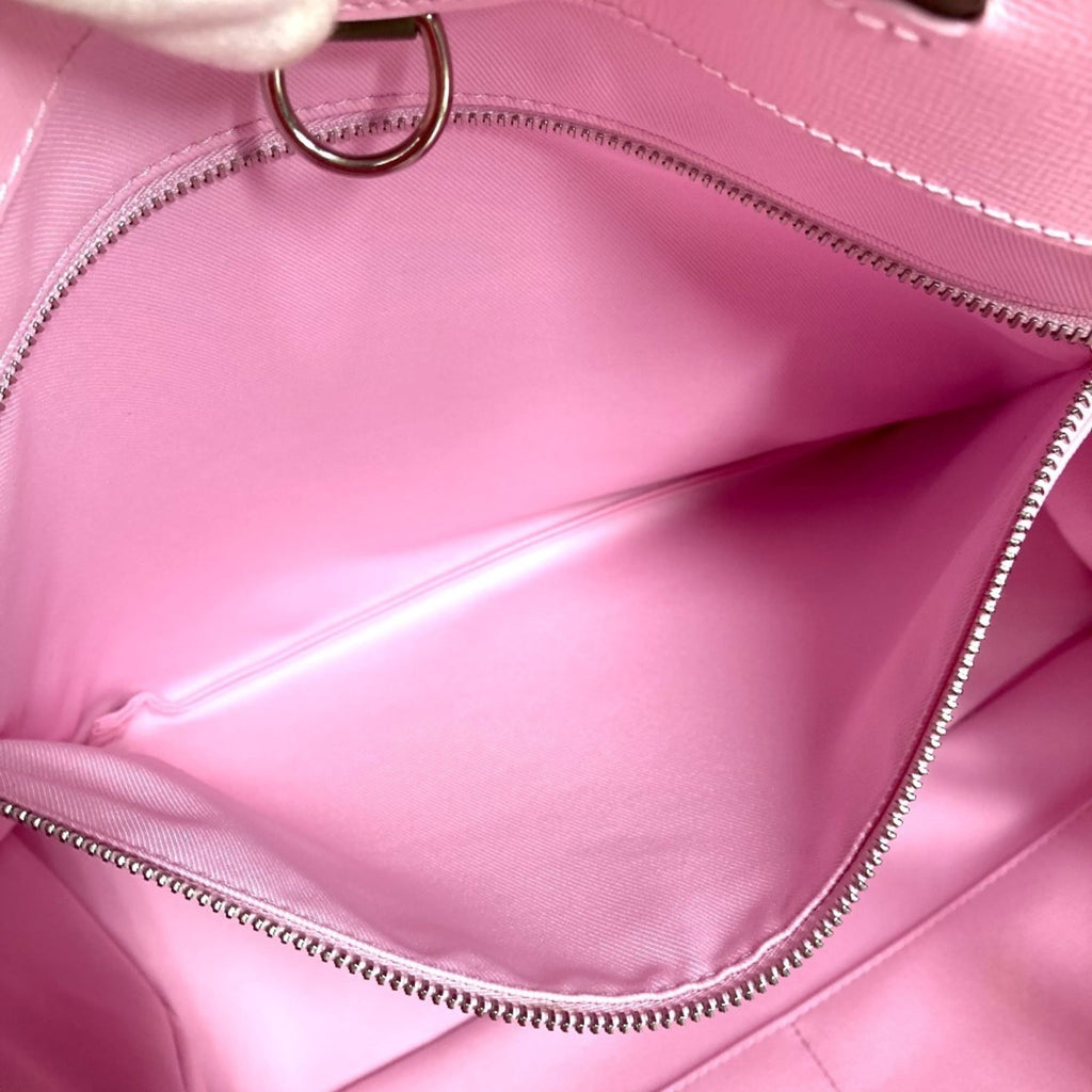 Louis Vuitton Pink Leather Shopping Bag Shoulder Bag Tote Bag (Pre-Owned)