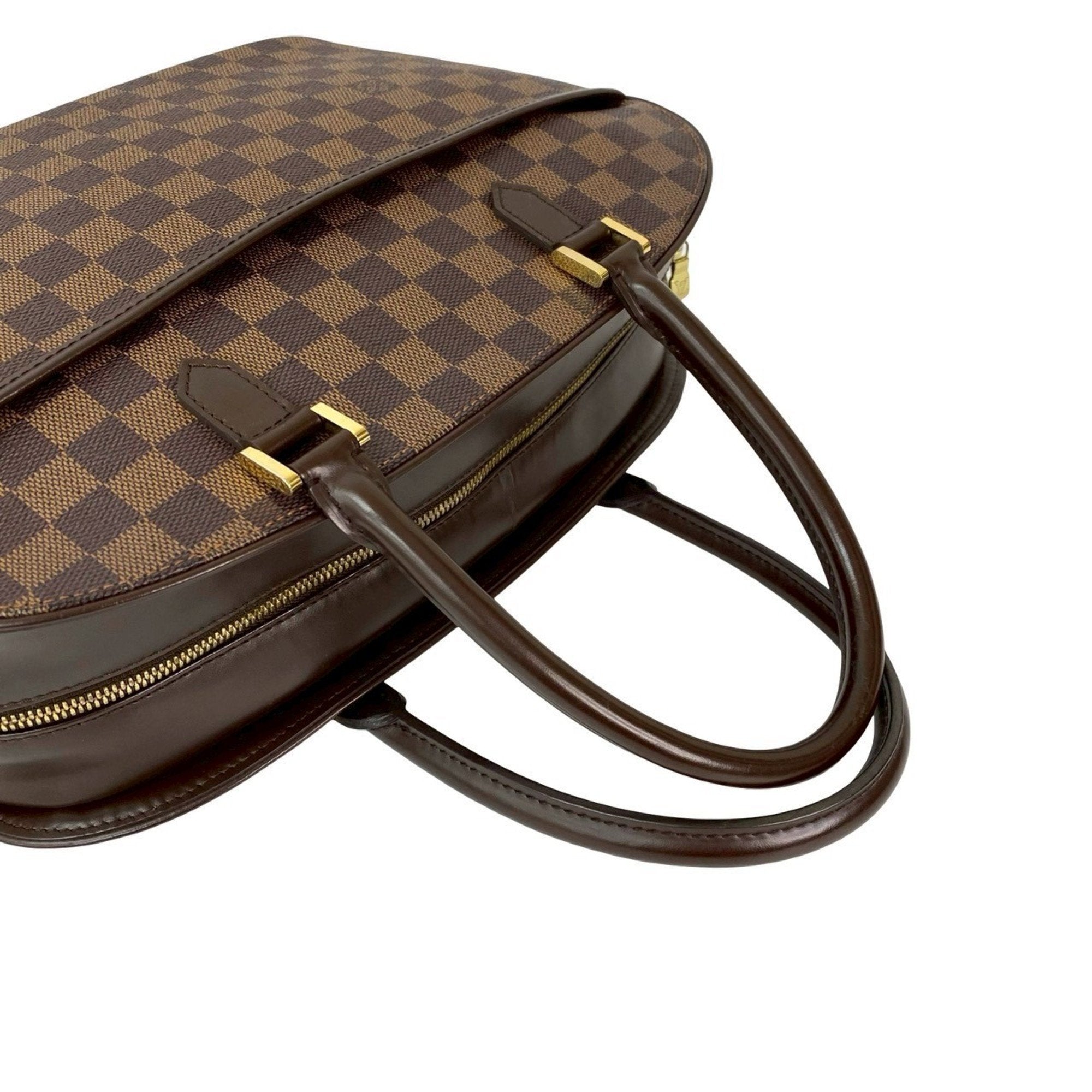 Louis Vuitton Brown Leather Pvc Boston Bag Handbag (Pre-Owned)