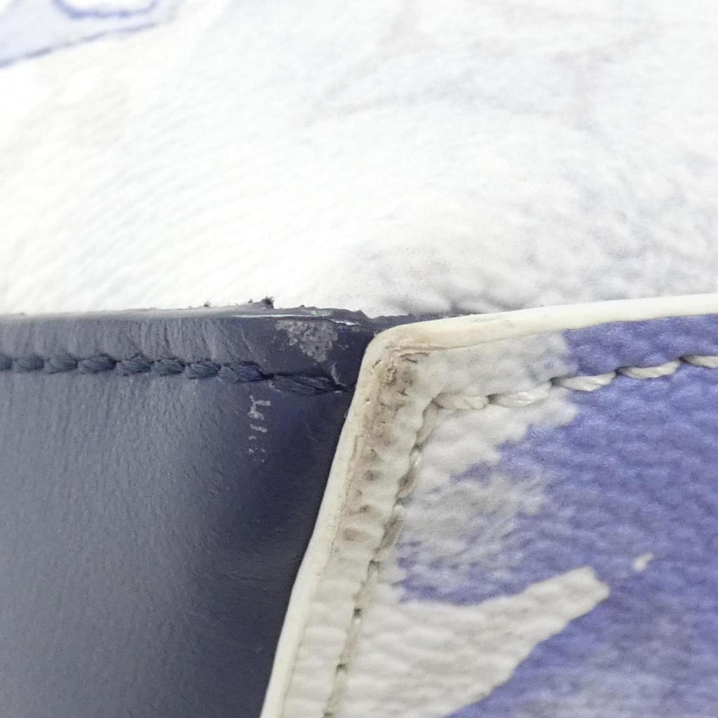 Louis Vuitton Blue Coated Canvas Handbag (Pre-Owned)
