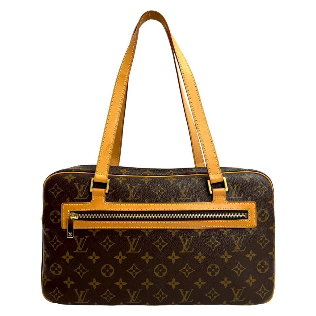 Louis Vuitton Brown Leather Pvc Shoulder Bag Tote Bag (Pre-Owned)