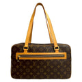 Louis Vuitton Brown Leather Pvc Shoulder Bag Tote Bag (Pre-Owned)