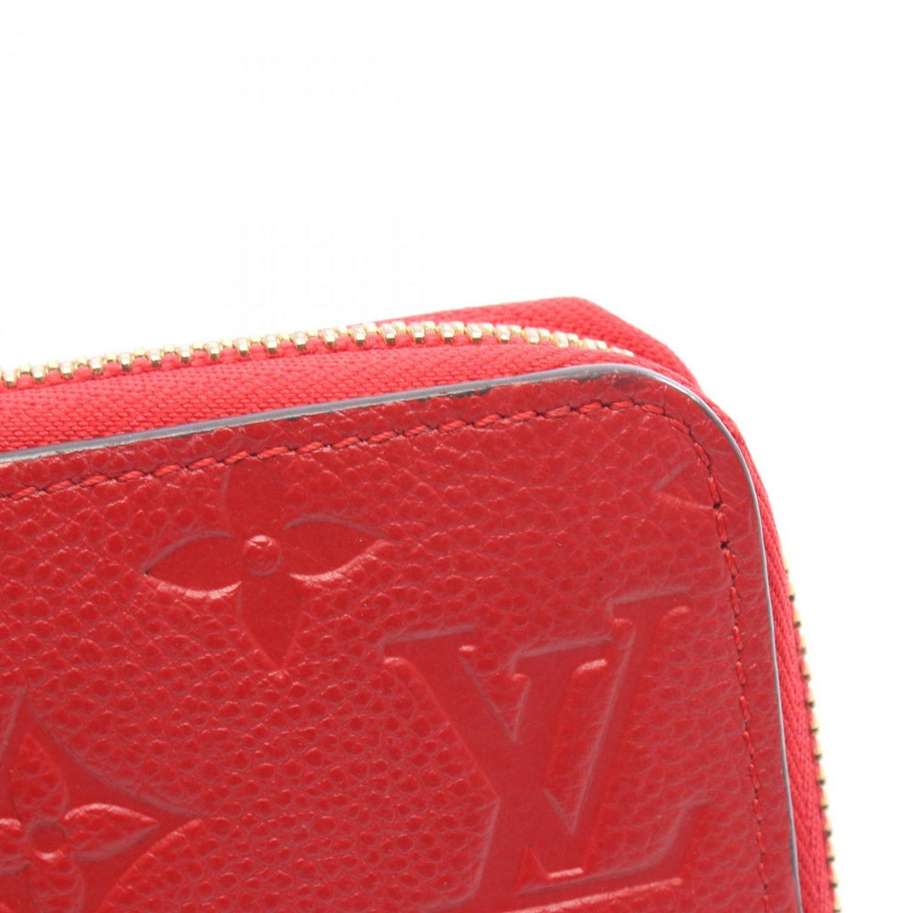 Louis Vuitton Red Color Sacrlet Monogram Empreinte Long Wallet (Bi-Fold) (Pre-Owned)