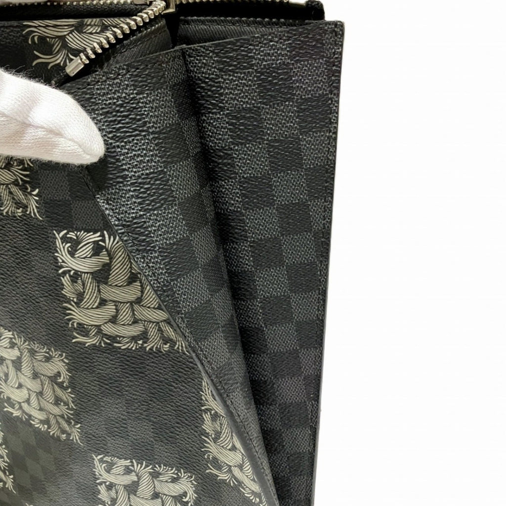 Louis Vuitton Black Pvc Clutch Bag Pochette (Pre-Owned)