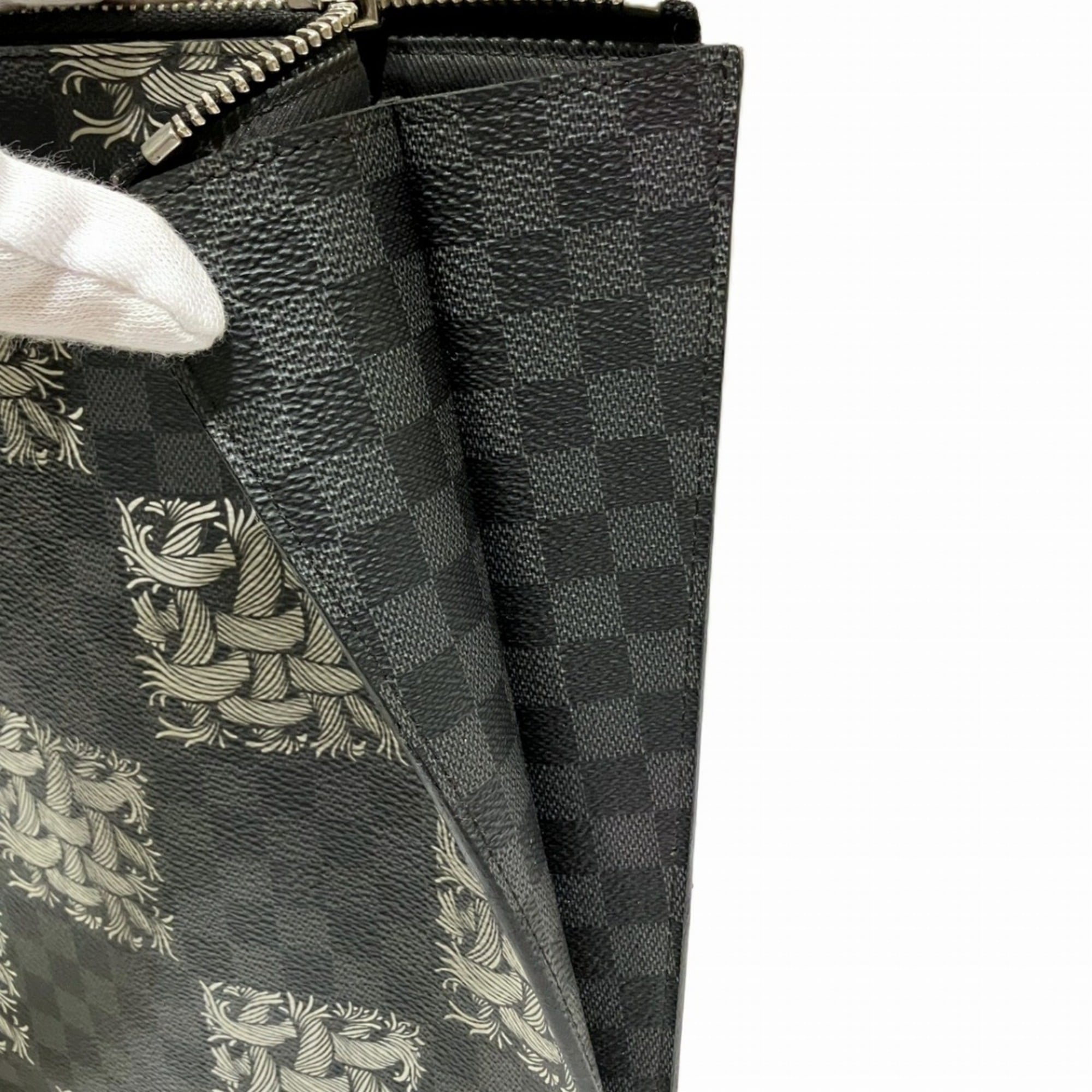 Louis Vuitton Black Pvc Clutch Bag Pochette (Pre-Owned)
