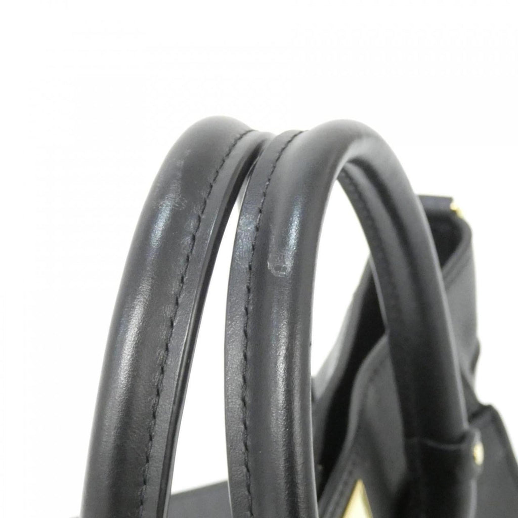 Louis Vuitton Black Coated Canvas Leather Handbag (Pre-Owned)