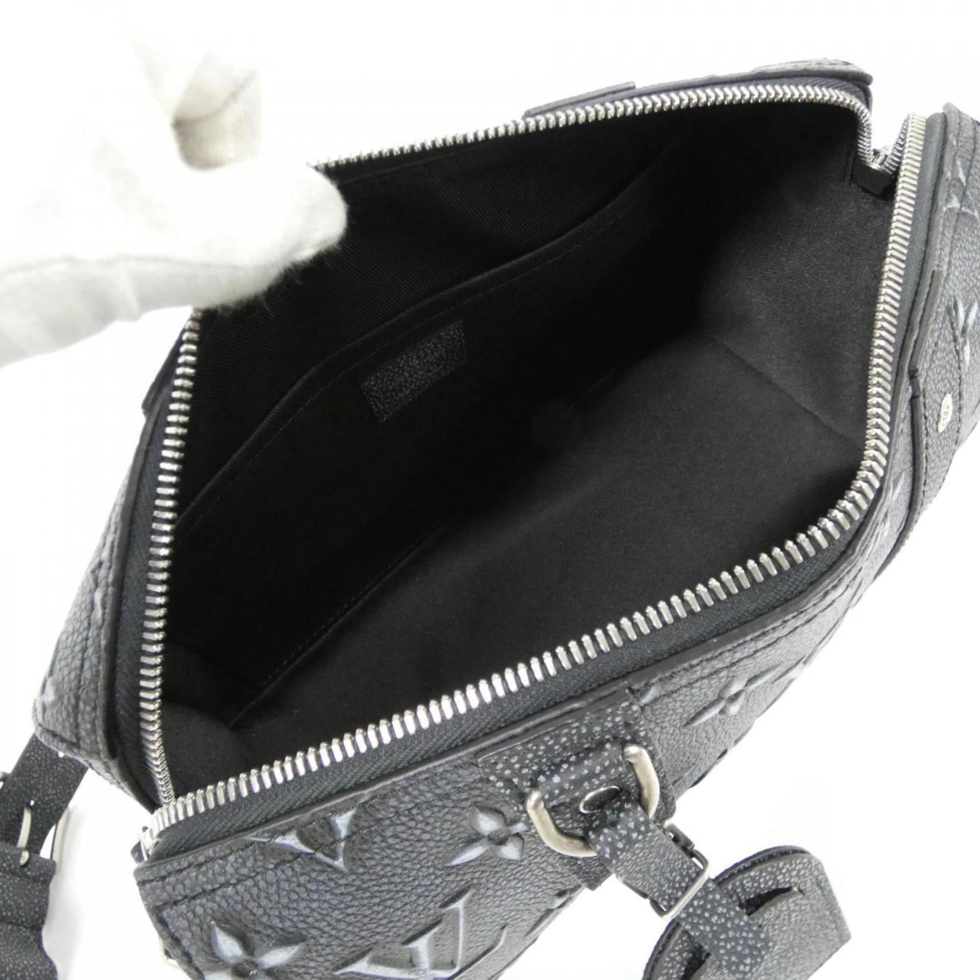 Louis Vuitton Charcoal Dark Gray Leather Shoulder Bag (Pre-Owned)