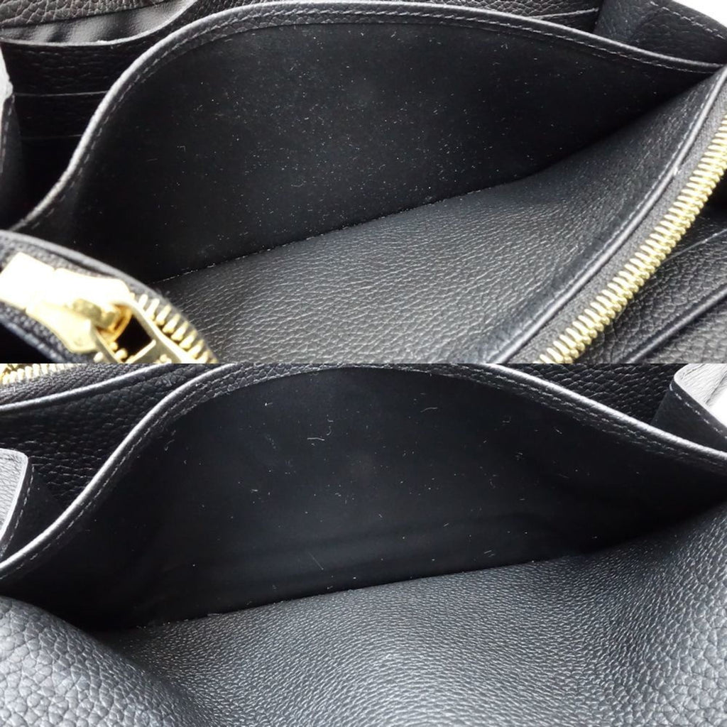Louis Vuitton Beige Black Monogram Empreinte Long Wallet (Bi-Fold) (Pre-Owned)