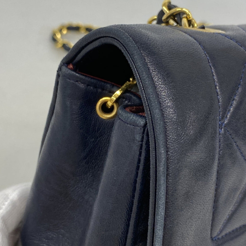 Vintage CC Chain Flap Bag Quilted Lambskin Small