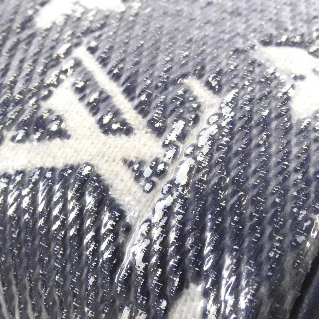 Louis Vuitton Navy White Cotton Shoulder Bag (Pre-Owned)