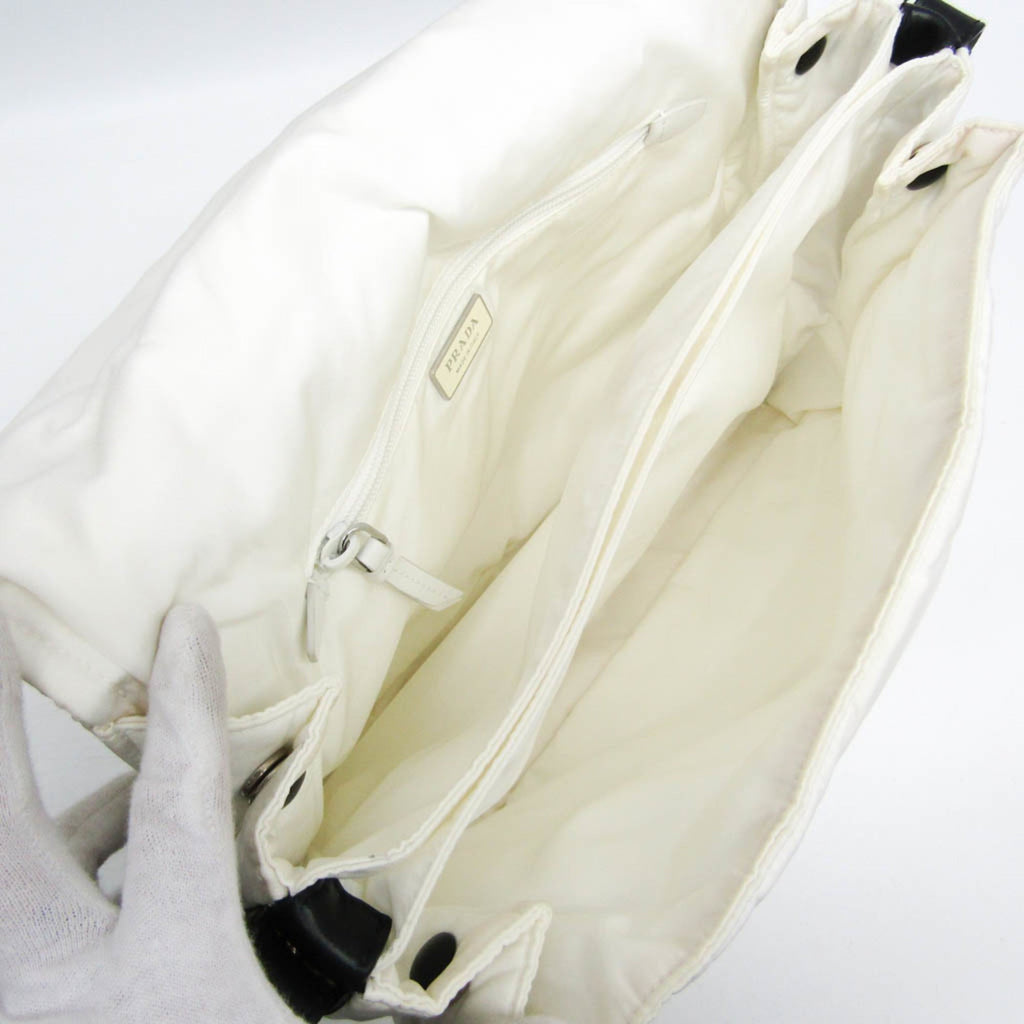 Padded Flap Shoulder Bag Re-Nylon Small
